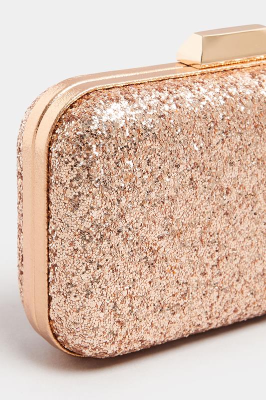 Champagne Gold Sequin Clutch Bag | Yours Clothing 3