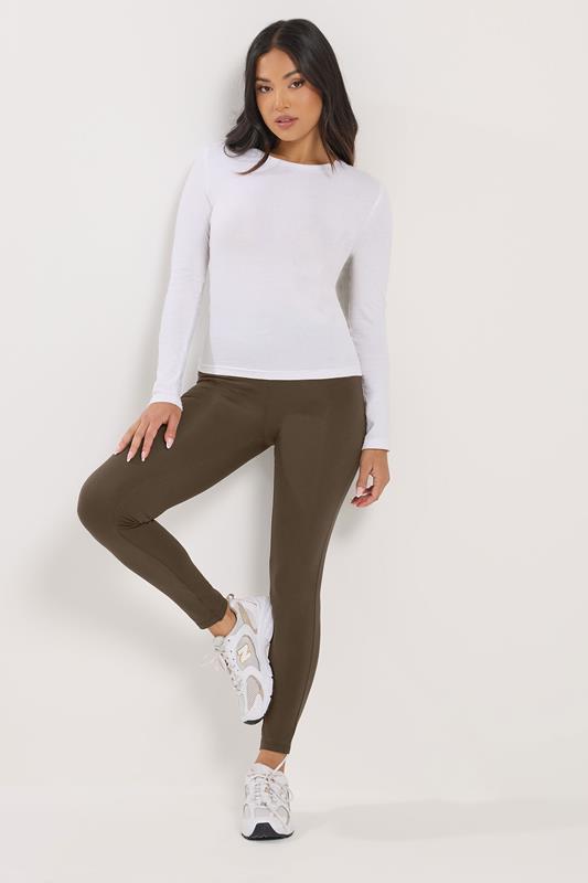 PixieGirl Petite 2 PACK Women's Chocolate Brown & Black Leggings | PixieGirl 2