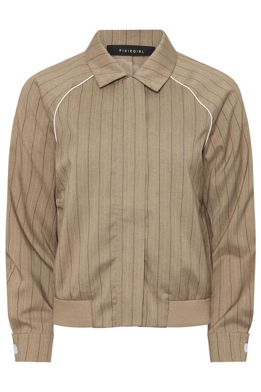 PixieGirl Petite Women's Blue Stripe Tailored Jacket | PixieGirl  6