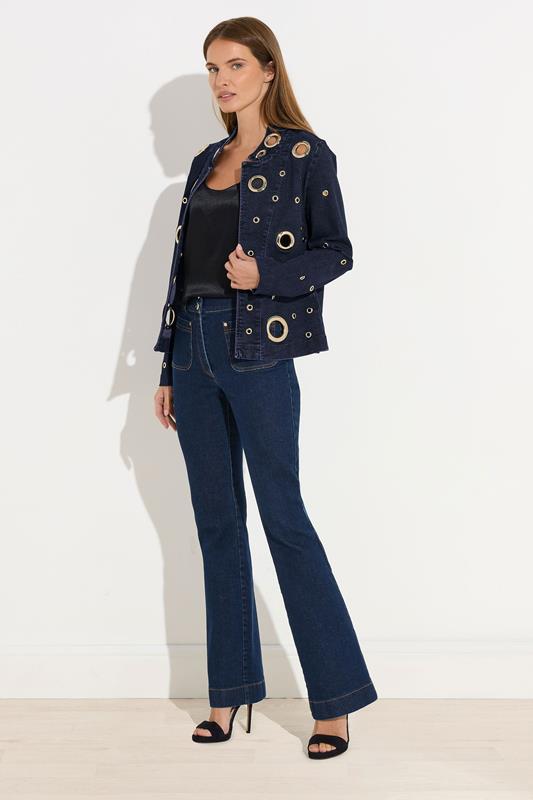 STAR Blue Denim Eyelet Detail Jacket | StarByJM 3