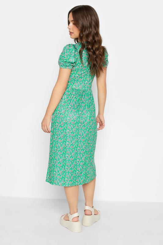 PixieGirl Green Ditsy Floral Print Dress | PixieGirl  3