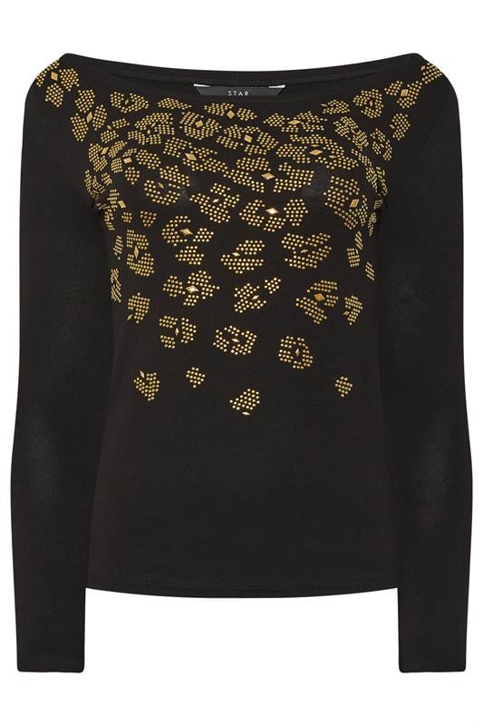 STAR Black Animal Embellished Top | StarByJM 6