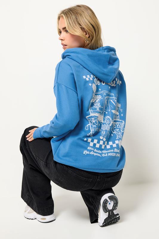 PixieGirl Petite Women's Blue Back Graphic Hoodie | PixieGirl 3