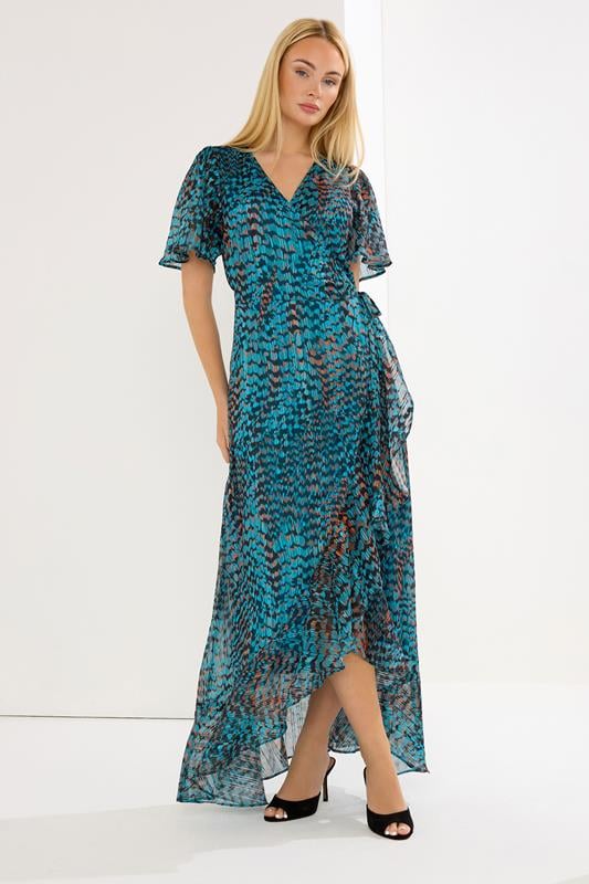 STAR Blue Printed Wrap Dress | StarByJM 1