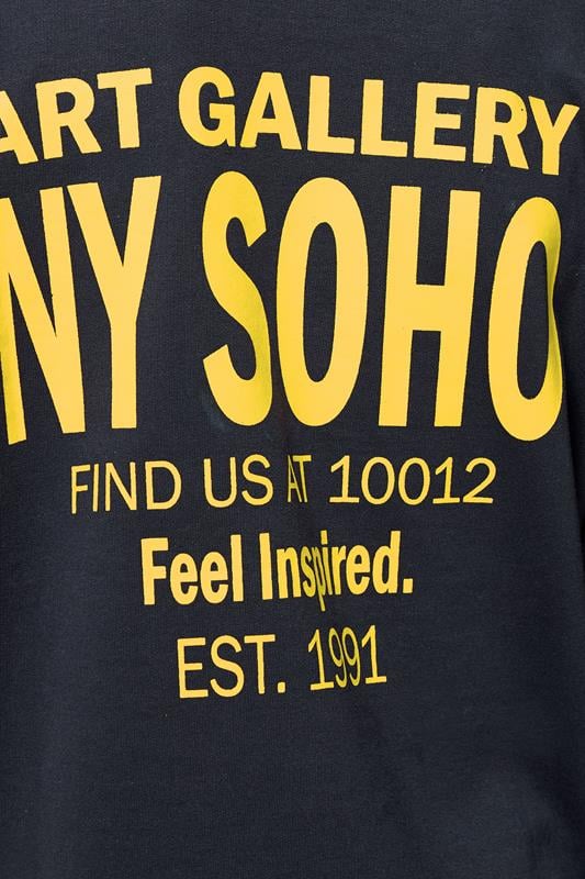 PixieGirl Petite Women's Navy Blue Back Slogan Hoodie | PixieGirl 4