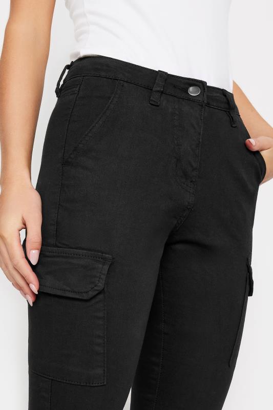 Petite Black Cargo Skinny Jeans | PixieGirl 4