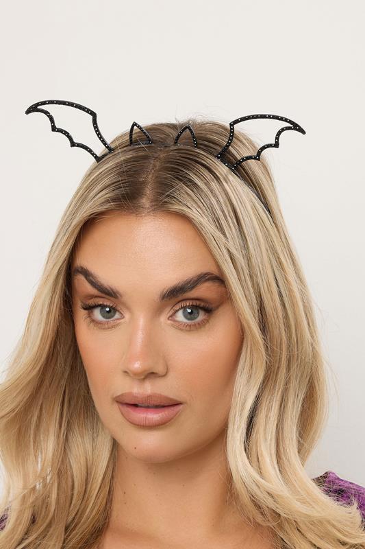 Plus Size  Yours Black Novelty Bat Halloween Headband
