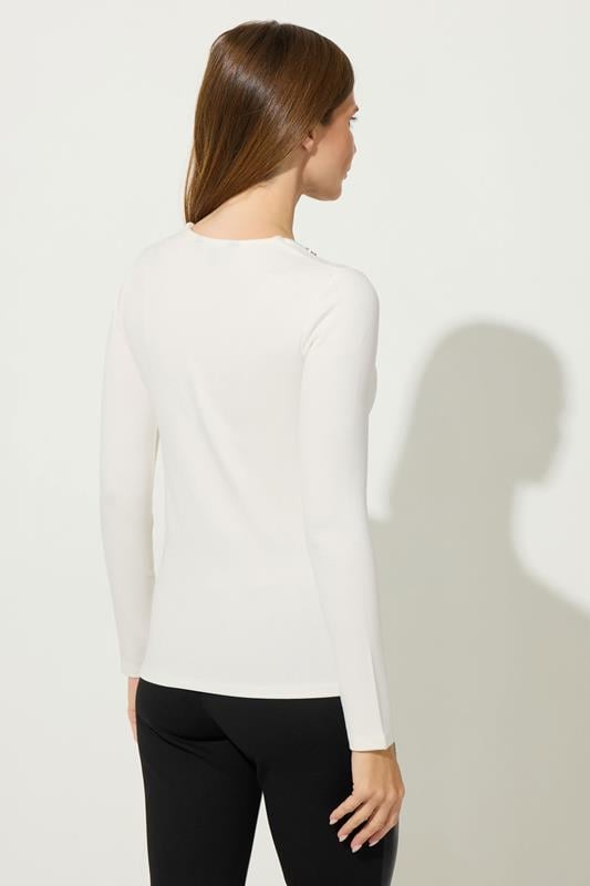 STAR White Button Detail Top | StarByJM 3