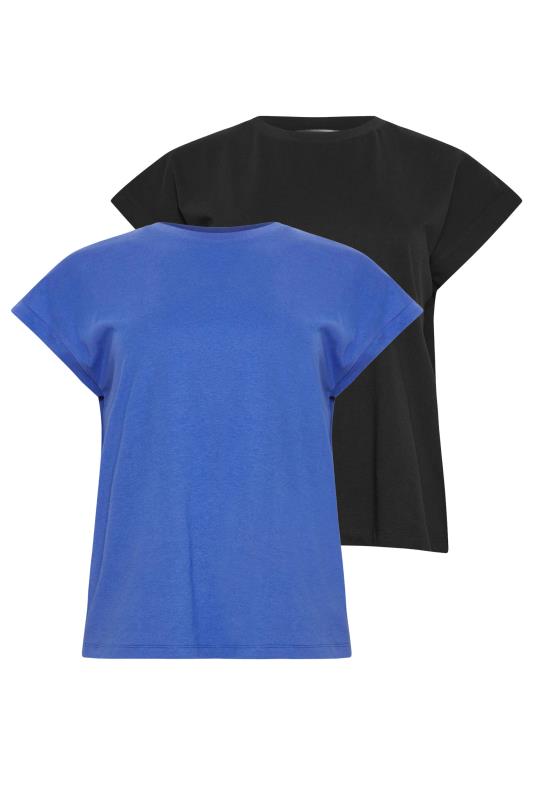 Petite  PixieGirl 2 PACK Blue & Black Short Sleeve T-Shirts