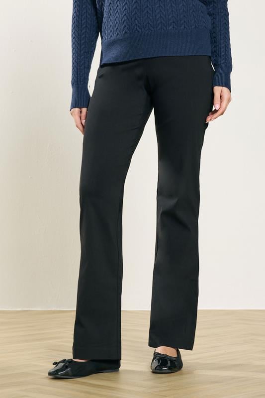M&Co Black Bootcut Bengaline Trousers