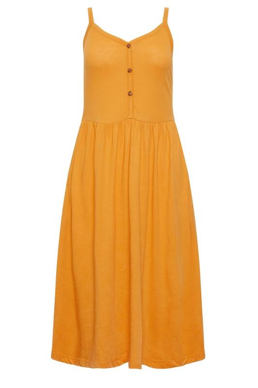 PixieGirl Yellow Button Through Midi Dress | PixieGirl