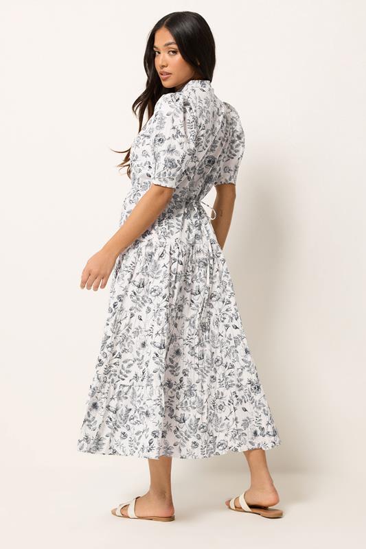 PixieGirl Petite Women's White Floral Cotton Tiered Maxi Dress | PixieGirl PixieGirl Petite Women's White Floral Cotton Tiered Maxi Dress | PixieGirl