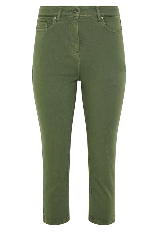  Yours M&Co Petite Green Ankle Grazer Jeans
