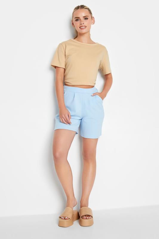 Petite Light Blue Scuba Shorts | PixieGirl  2