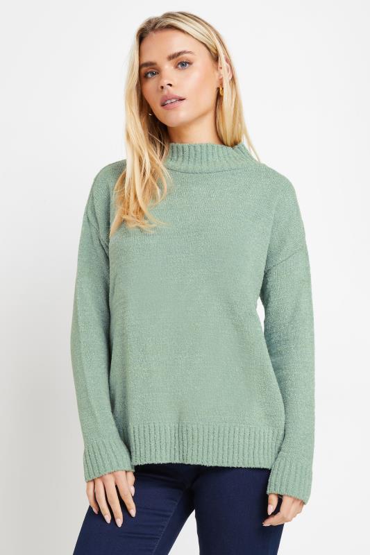  M&Co Petite Green Turtle Neck Jumper