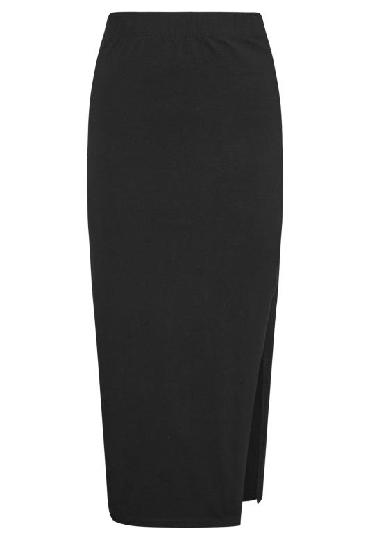PixieGirl Petite Women's Black Side Split Maxi Skirt | PixieGirl 4
