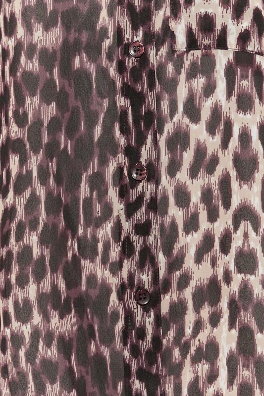 Petite Brown Leopard Print Shirt | PixieGirl 5