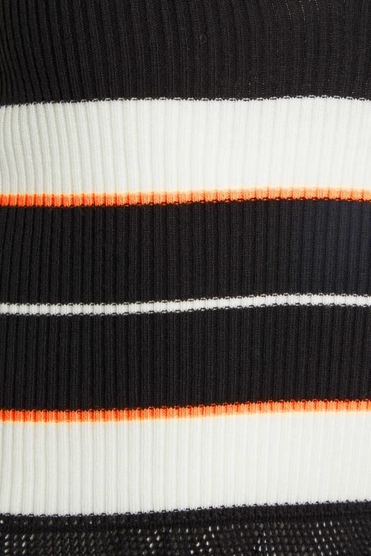 Petite Black Stripe Print Knitted Cami Top | PixieGirl  5