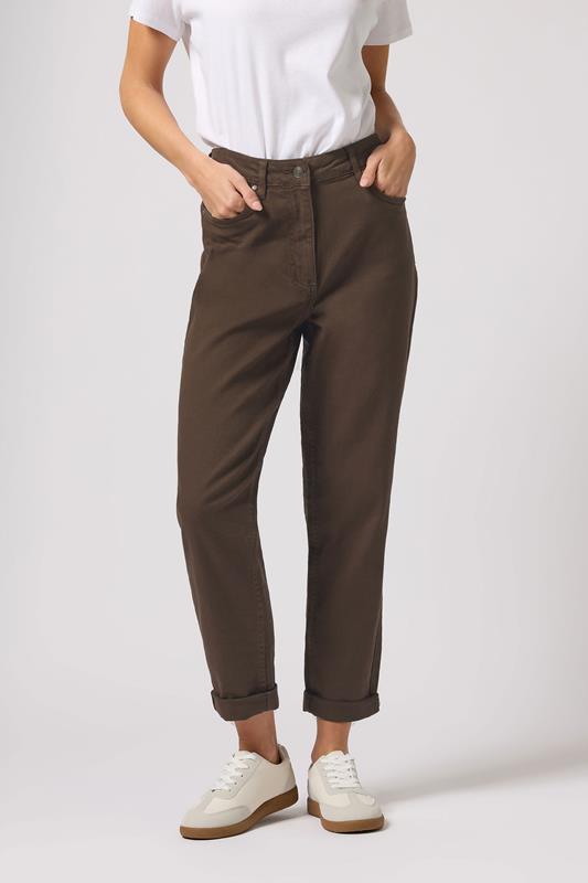 M&Co Chocolate Brown Mom Jeans