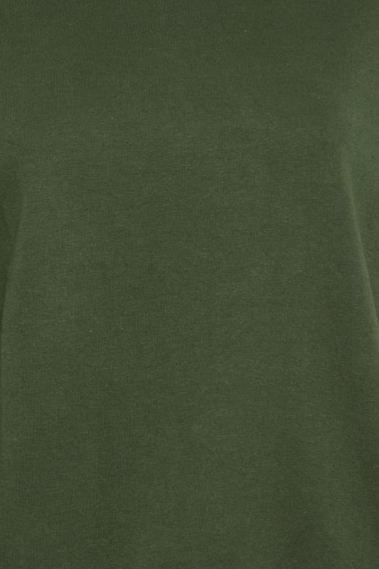 Petite Khaki Green Crew Neck Sweatshirt | PixieGirl 6