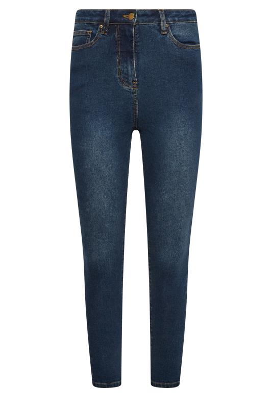 Petite Mid Blue Skinny AVA Jeans | PixieGirl 5