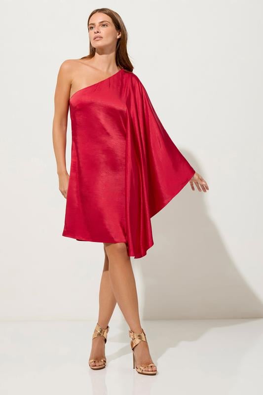 STAR Red Asymmetric Mini Dress | StarByJM 3