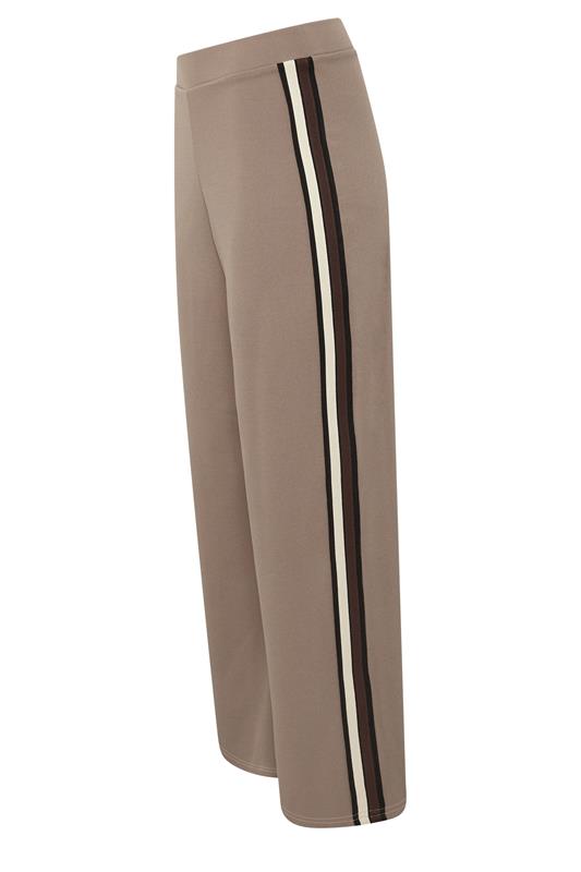 M&Co Petite Mocha Brown Side Stripe Trousers | M&Co 6