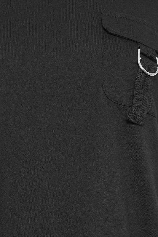 Petite Black Utility Pocket T-Shirt | PixieGirl  5
