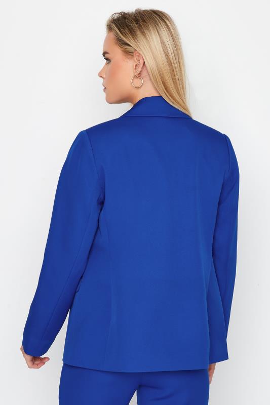 Petite Cobalt Blue Scuba Lined Blazer | PixieGirl 4