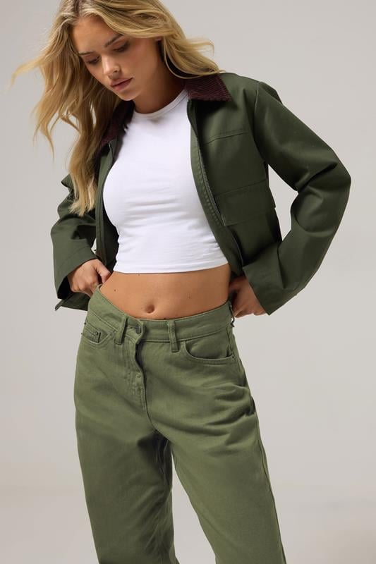 PixieGirl Petite Women's Green Barrel Jeans | PixieGirl 3
