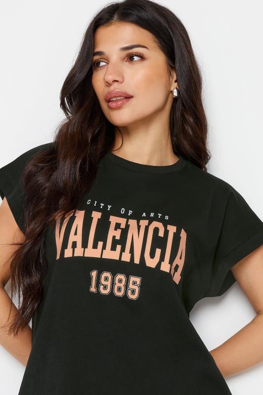PixieGirl Petite Women's Black 'Valencia' Slogan Short Sleeve T-Shirt | PixieGirl 4