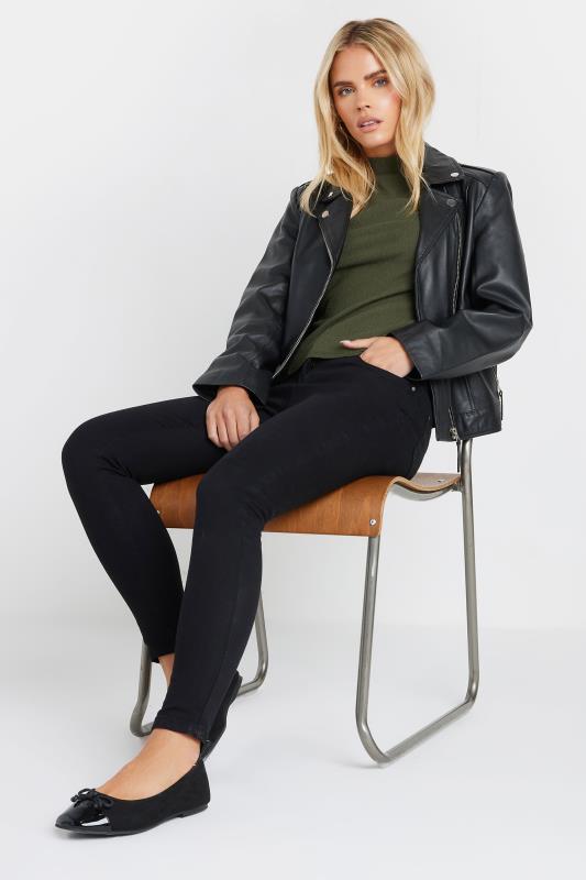 M&Co Petite Khaki Green Textured Shell Top | M&Co 4