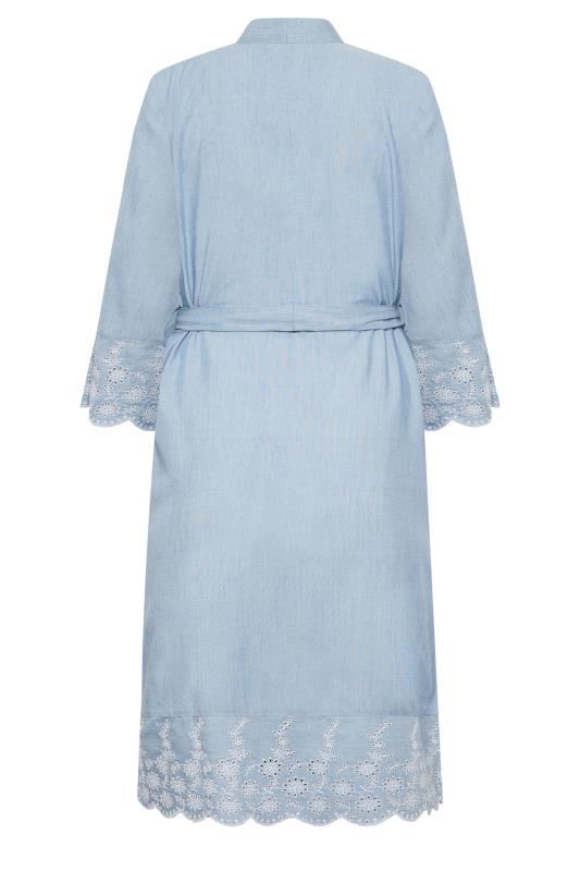 PixieGirl Blue Broderie Anglaise Dressing Gown | PixieGirl 7