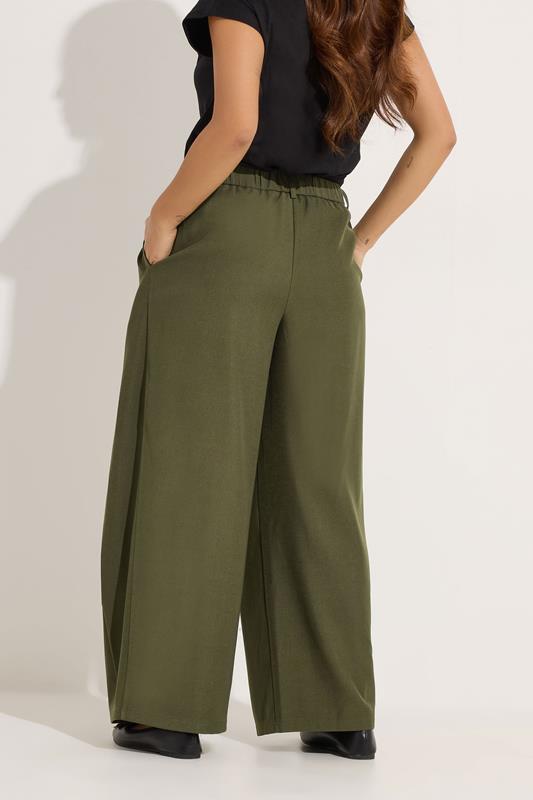 パンツ [3] Kapital Wrap belted wide pants Olive PixieGirl Petite Women's Olive Green Wrap Pleated Wide Leg