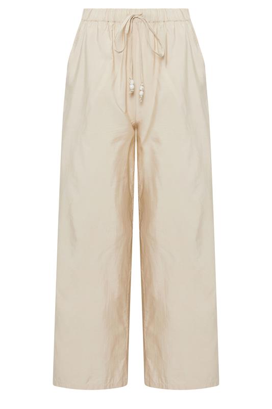 PixieGirl Petite Women's Ivory White Beaded Wide Leg Trousers | PixieGirl 5