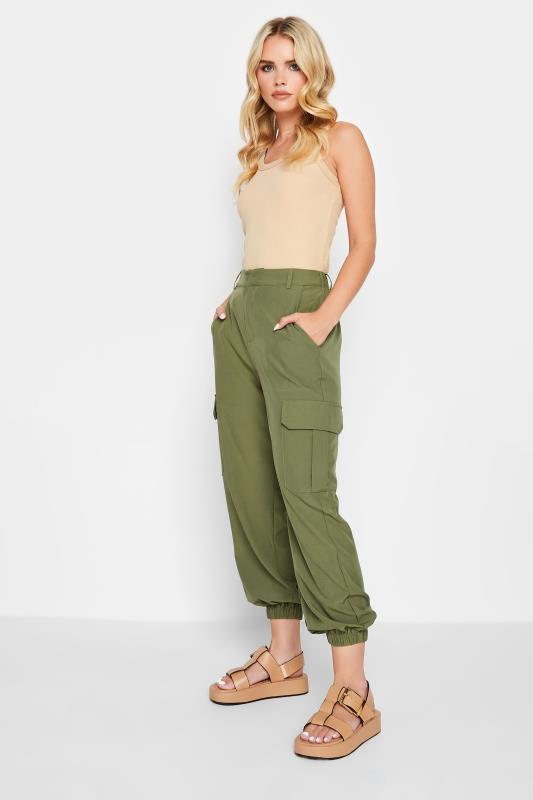 PixieGirl Khaki Green Cargo Trousers | PixieGirl 3