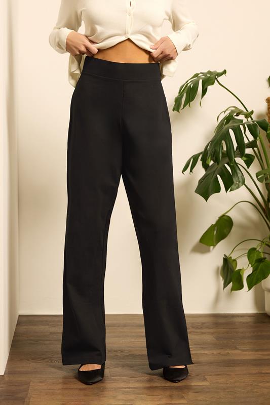  M&Co Black Wide Leg Yoga Pants