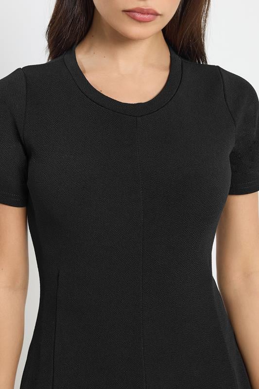 PixieGirl Petite Women's Black Textured Mini Dress | PixieGirl 4