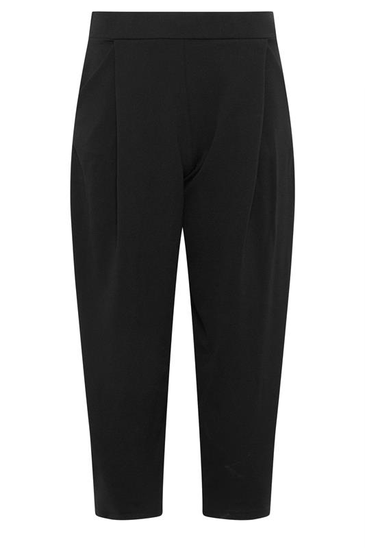 PixieGirl Petite Women's Black Scuba Barrel Trousers | PixieGirl 5