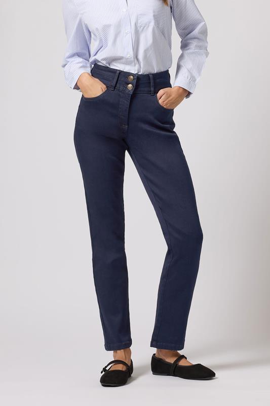  M&Co Indigo Blue Lift & Shape Straight Leg Jeans