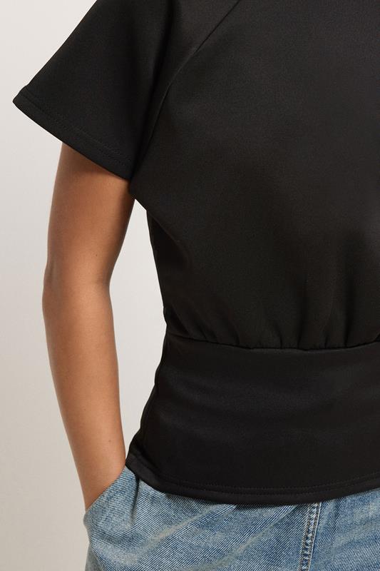 PixieGirl Petite Women's Black Scuba Top | PixieGirl 4