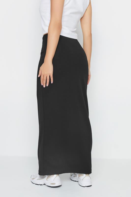 Petite Black Scuba Maxi Skirt | PixieGirl 3