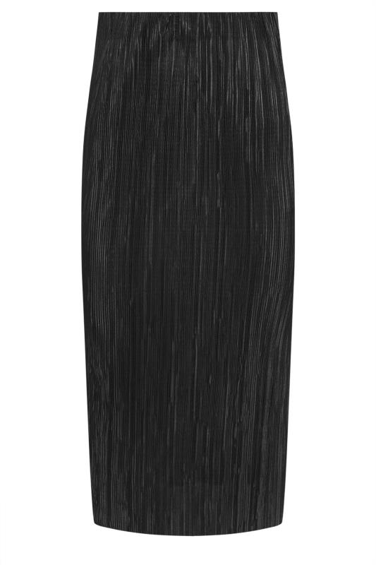 PixieGirl Petite Womens Black Plisse Midaxi Skirt | PixieGirl  6