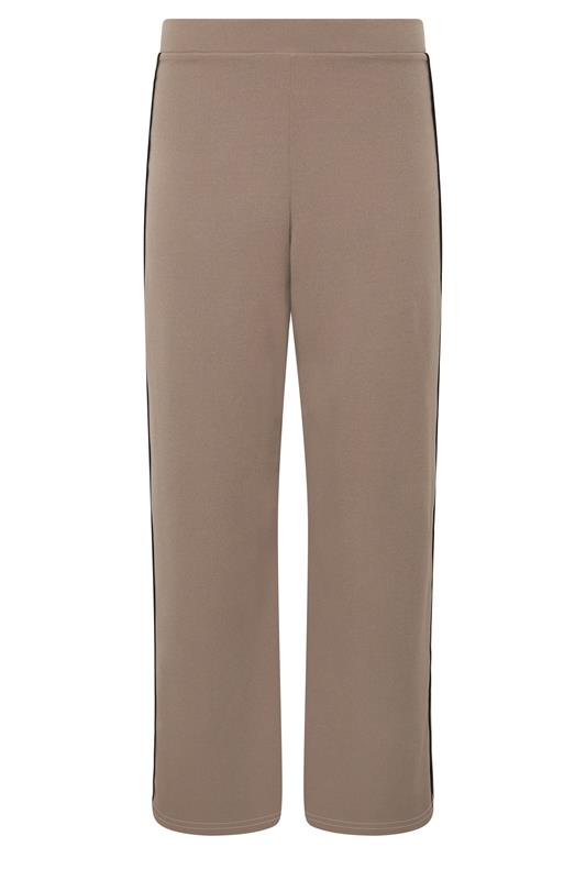 M&Co Petite Mocha Brown Side Stripe Trousers | M&Co 5