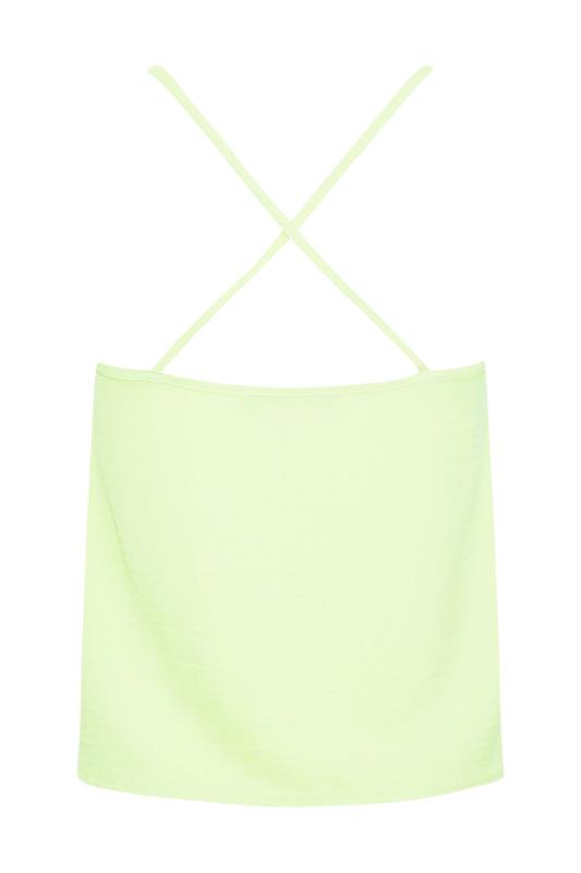 Petite Lime Green Cross Back Cami Top | PixieGirl 7