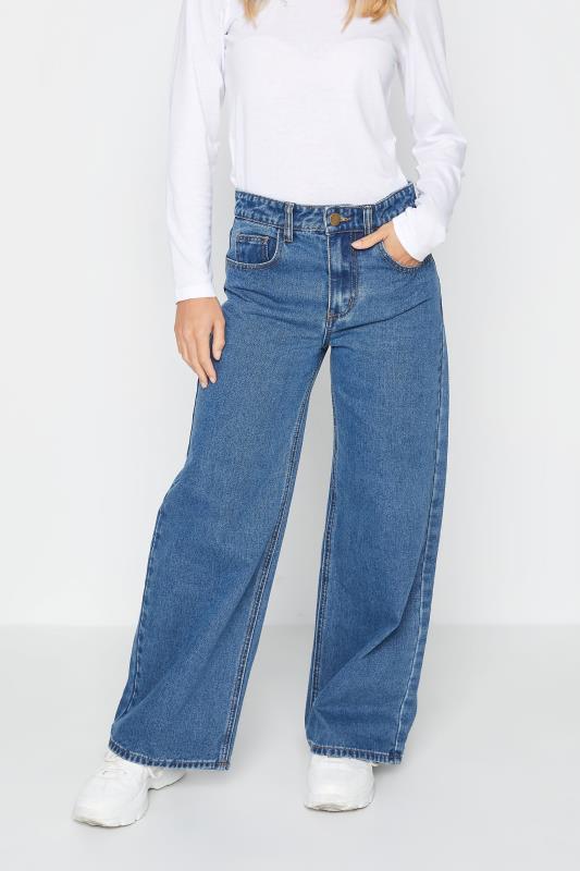 PixieGirl Mid Blue Wide Leg Jeans | PixieGirl 2