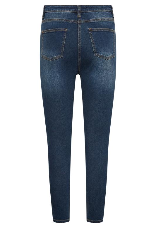 Petite Mid Blue Skinny AVA Jeans | PixieGirl 6