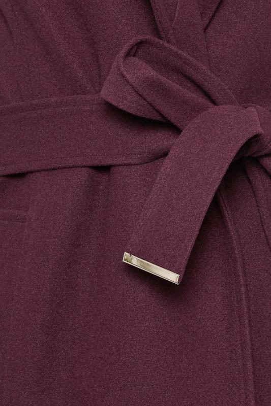 PixieGirl Berry Red Wrap Belted Coat | PixieGirl 6