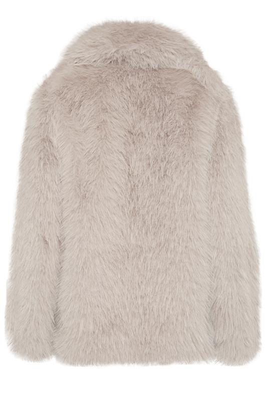 PixieGirl Light Grey Faux Fur Coat | PixieGirl  7