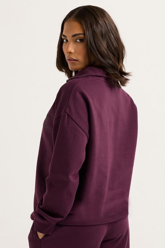PixieGirl Petite Women's Burgundy Red 'San Francisco' Zip Sweatshirt | PixieGirl 3